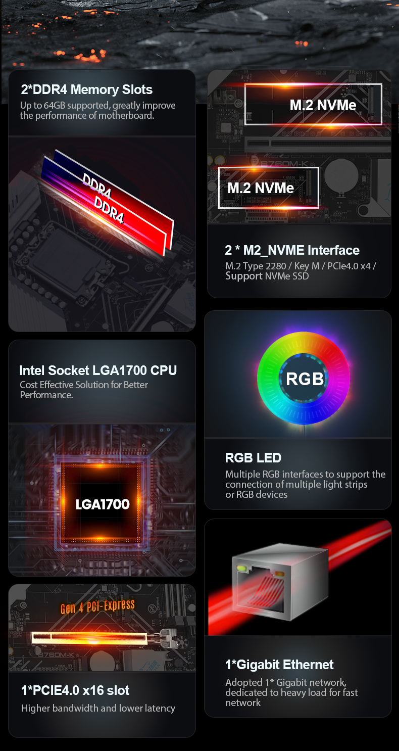 JINGSHA B760M-K Motherboard